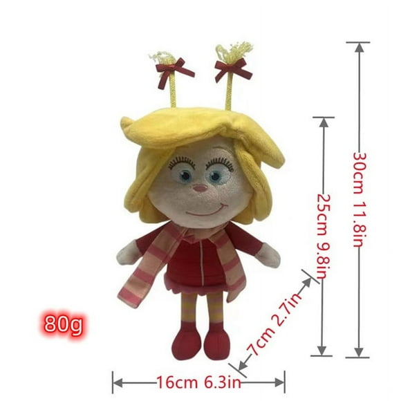 Transfert de Jouet en Peluche Grinch de Noël Grinch Vert Poupée de Dessin Animé Cadeaux d'Anniversaire pour Enfants