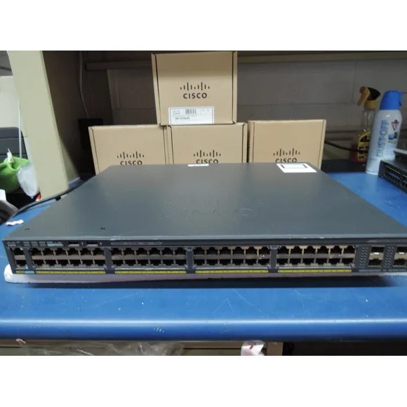 used Cisco WS-C2960X-48LPS-L 2960X 48 Port GigE PoE Switch