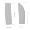 thumbnail image 3 of CATIEBYE 1Set Grey Triangle Rubber Ramp for Doorway Sweeping Robot Entry Transitioning Anti-slip 6.76X2.00X0.63in, 3 of 5