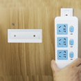 thumbnail image 2 of No Drill Required Wall Mount Adhesion Power Strips Holder Cable Organizers for Tidy Homes and Office Environment, 2 of 4