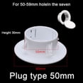 thumbnail image 2 of 40-100mm Decorative Wall Hole Cover Protective Vents Decor Cap Plastic Plug, 2 of 8