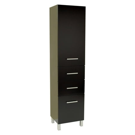 Fresca Bathroom Linen Side Cabinet with 3 Pull Out Drawers