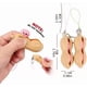 thumbnail image 5 of Llaveros blandos, 6 piezas de juguetes antiestrés con forma de frijol, llavero blando de soja. Desestresate y relájate con estos colgantes que reducen la ansiedad y el estrés., 5 of 5