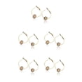 thumbnail image 3 of Minnieouse 1 par de pendientes de aro, aretes de diamantes de imitación estéticos bohemios, joyería de moda para banquete, regalo para hija, cuentas Cuenta Blanca Dorada 5piezas Minnieouse CBP227082, 3 of 5