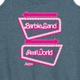 thumbnail image 3 of Barbie The Movie - Barbieland Real World This Way Signs - Women's Racerback Tank Top, 3 of 5