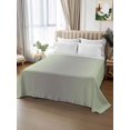 thumbnail image 2 of Twin Flat Sheet 66"x96", Light Green Grey Ombre Soft Lightweight Bedding Flat Sheets Only, Modern Gradient Abstract Art Brushed Microfiber Top Bed Sheet, Breathable StainResistant Bedsheets, 2 of 9