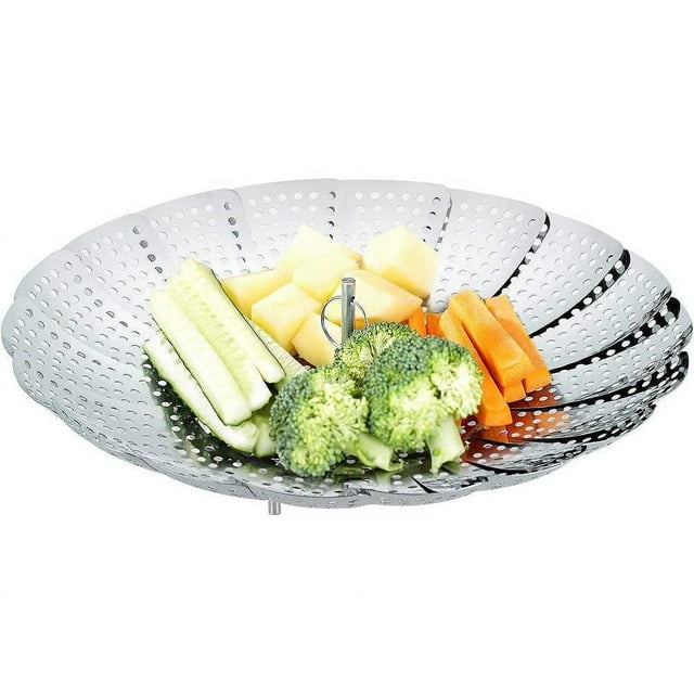 Vegetable Steamer Basket, Stainless Steel Steamers Folding Steamer