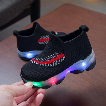 

Toddler Shoes Kids Shoes Boys Cotton Girls Sneakers Kid Shoes Girls Tennis Shoes Cute Toddler Sneakers Breathable soft-soled sports shoes for children s girls Black 23
