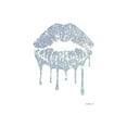 thumbnail image 3 of Greenwood, Amanda 13x18 Black Modern Framed Museum Art Print Titled - Glitter Lip Silver, 3 of 5