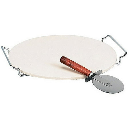 Italian Origins 12" Round Pizza Stone with Wire Rack
