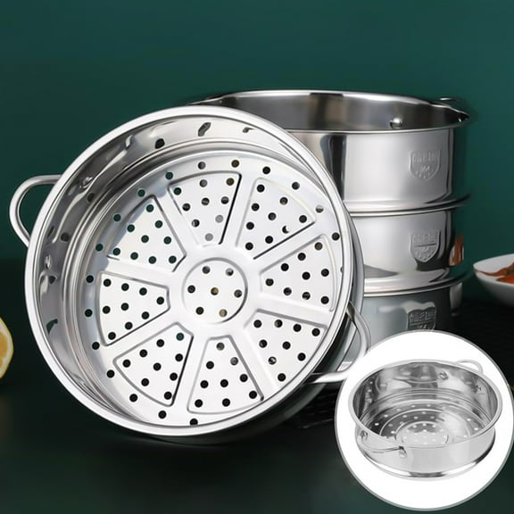 FENGGUIQU Stainless Steel Steamer Basket for Cooking Buns, Corn, Seafood, Vegetables, and Dumplings - Kitchen Tool