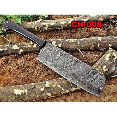 Damascus steel chopper chef cleaver Knife 10 Inches long custom made full tang 6