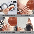 thumbnail image 6 of 1pc Tropical Plant and Geometric Absorbent Non-Slip Bathroom Thickened Flannel Rug Decor,Soft,Quick Drying,Suitable For Indoor/outdoor Use,Bathrooms,Bedrooms,Kitchens,Terrace,Laundry Rooms,16"x24", 6 of 9