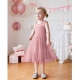 thumbnail image 6 of Arshiner Girls Pink Dress Party Tulle Casual Fancy Spring Birthday Sleeveless Toddler Sundress Star, 6 of 6