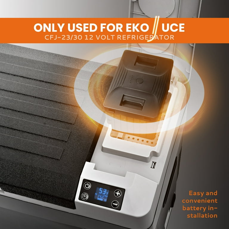 Simzlife Portable Car Fridge, 12/24V DC & 120～240V AC, 4.9 in W