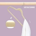 thumbnail image 6 of ACSTEP Premium Velvet Hangers 20 Pack , Non-Slip Thin Flocked Felt Hangers, Durable Suit Hangers for Closet Space Saving - Beige, 6 of 7