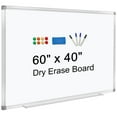 thumbnail image 1 of H-Qprobd Dry Erase Board for Wall 60"x40" Aluminum Presentation Magnetic Whiteboard with Long Pen Tray, Wall-Mounted White Board for School, Office and Home, 1 of 4