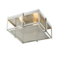 thumbnail image 4 of Z-Lite Halcyon 3 Light 16" Square Steel Flush Mount in Brushed Nickel, 4 of 5