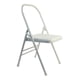 thumbnail image 2 of Silla auxiliar de con soporte lumbar para la espalda, reforzada para equipos portátiles domésticos, silla plegable elástica de metal, silla de, 2 of 8