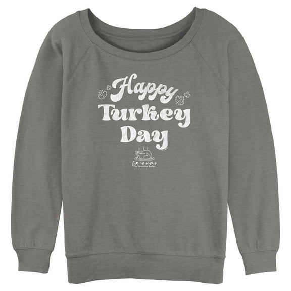 Junior's Friends Happy Turkey Day  Sweatshirt