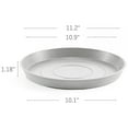 thumbnail image 2 of Ecopots Round Recycled Plastic Modern In/Outdoor Planter Flower Pot Saucer, White Grey, 11", 2 of 4