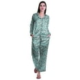 thumbnail image 5 of Moomaya Pajama Shorts With Pockets For Women Printed Sleepwear Pajama Nightdress, 5 of 6