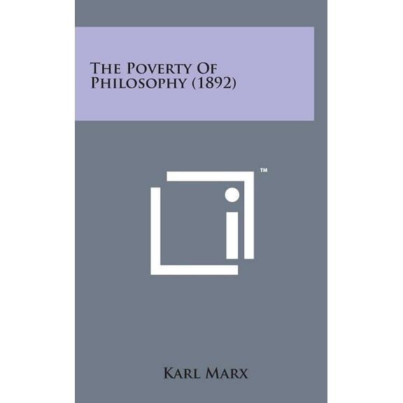 The Poverty of Philosophy (1892), (Hardcover)