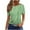 Green, variant on Tops for Women Short Sleeve Round Neck Printed Blouses Pullover Top Pink XXXL