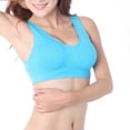 thumbnail image 4 of Maoww Femmes Sans Fil Sans Couture Sport Soutien-Gorge Fille Push Respirable Haut de Course Yoga, 4 of 6