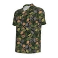 thumbnail image 3 of Daiia Camouflage Skulls Pattern Men’s Polo Shirts,Solid Deck Shirt,Classic Fit, Breathable Cotton Polo for Casual and Sport Wear-Medium, 3 of 9