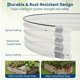 thumbnail image 3 of Yeshouse Huerto elevado galvanizado de 6×3×1 pies, jardinera ovalada de metal para exteriores, diseño de fondo abierto, fácil montaje para hortalizas, frutas, flores y hierbas, 3 of 8