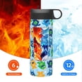 thumbnail image 6 of KLL Cartoon Monster Pattern 18OZ Water Bottle With Straw,Stainless Steel Sports Water Cup Flask Sports Water Cup Flask Wide Mouth Travel Thermal Mug, 6 of 8