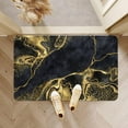 thumbnail image 3 of Diatomaceous Earth Bath Mat, Black and gold marble Soft Wrinkle Free Bathroom Floor Rugs Non-Slip Volume Super Absorbent Fast Drying for Bathroom Kitchen Door mat,Eco-Friendly Easy to Clean(43cm×70cm), 3 of 6