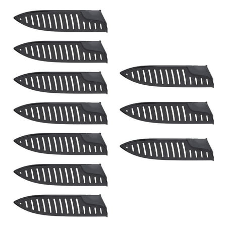 WHAMVOX 10Pcs Cut Resistant Puncture Resistant Plastic Knife Protector for Chef Knives 8 Inches Black