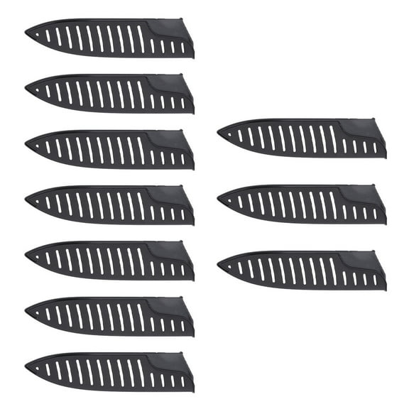 WHAMVOX 10Pcs Cut Resistant Puncture Resistant Plastic Knife Protector for Chef Knives 8 Inches Black
