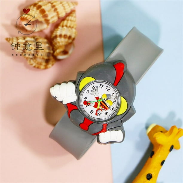 Bonito reloj de astronauta del astronauta para niños, relojes para niños y niñas, muñeca de dibujos animados, juguete, reloj de cuarzo informal sencillo para niños, el mejor regalo para bebés Gao Jinjia LED