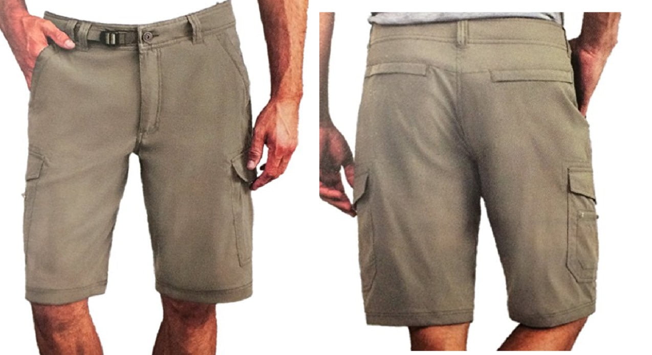 BC Clothing Mens Expedition Stretch Cargo Shorts Variety of Colors 