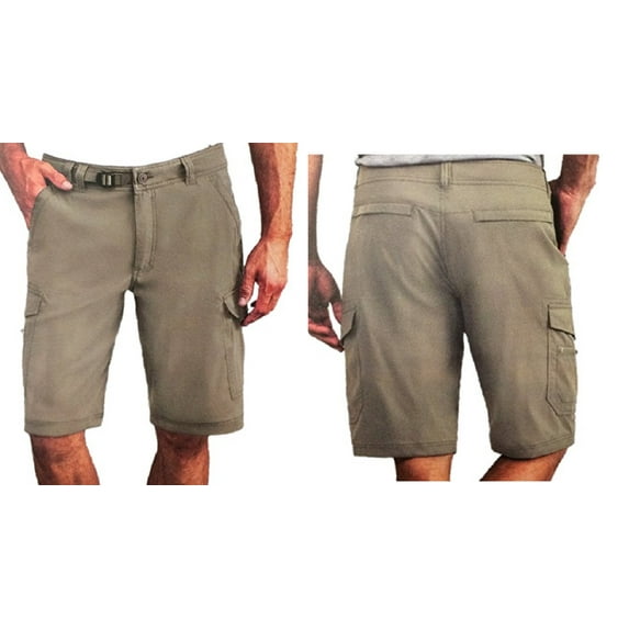 BC Clothing Mens Expedition Stretch Cargo Shorts 40 Sand - NEW