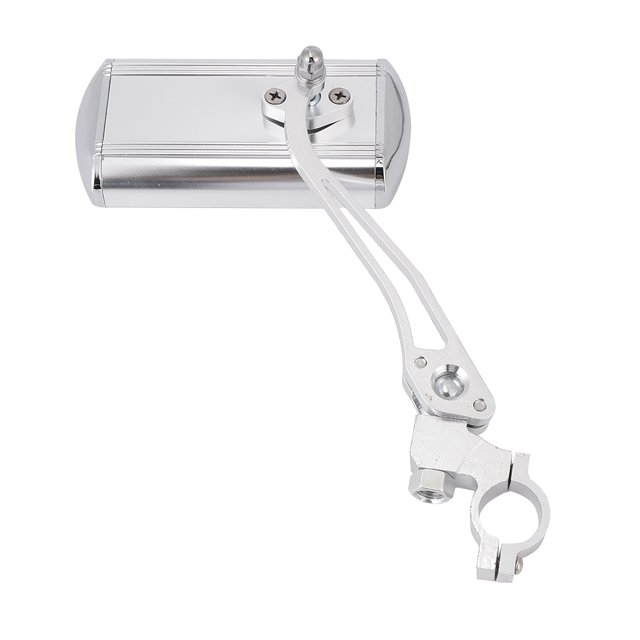 Miangastore 1 Pce Rétroviseur en Alliage d'Aluminium pour Vélo, Miroir de Guidon, Rétroviseur Rotatif, Accessoires de Rétroviseur (Unilatéral, Argent)