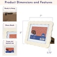 thumbnail image 5 of Mainstays by Becky G. & Alejandra 4" x 6" or 5" x 7" Wavy Photo Frame, Seashell White, 5 of 9