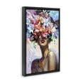 thumbnail image 4 of Stupell Industries Surrounded By Florals Plants & Flowers Painting Black Floater Framed Canvas Art Print Wall Art, 17 x 25, 4 of 10