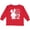Red, variant on Inktastic Somebunny is Two-Second birthday bunny Boys or Girls Long Sleeve Toddler T-Shirt