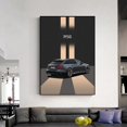 thumbnail image 5 of Pinturas y grabados de coches Porsche Singer DLS a todo gas, pósteres en lienzo, imágenes artísticas de pared para decoración de salas de estar, 5 of 5