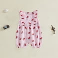 thumbnail image 2 of NOLDARES Infant Toddler Baby Girl Summer Clothes Short Sleeve Romper Jumpsuit Dress One Piece Bodysuit Summer Outfit(Pink,0-3 Months), 2 of 6