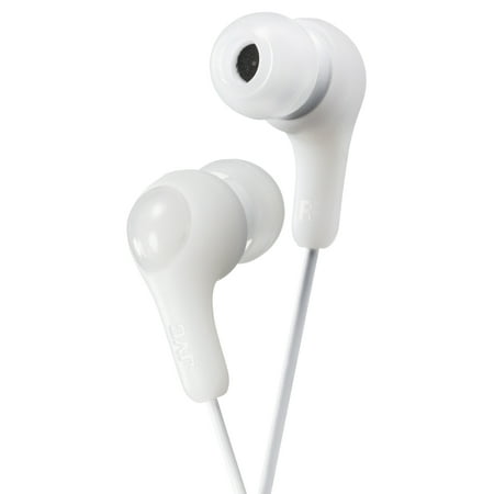 UPC: 0046838000201 | JVC Gumy Plus Earbuds Powerful Sound Comfortable and Secure Fit – HAFX7WN (White)