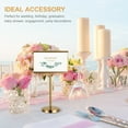 thumbnail image 6 of 3 Pcs Buffet Stand Holder Menu Holder Stand Holder for Buffet Business Card Holder Dining Table Stainless Steel, 6 of 6