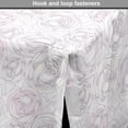thumbnail image 4 of Floral Dog Crate Cover, Simplistic Thin Lines Sketch Art Gracious Flower Roses Repetitive Print, Easy to Use Pet Kennel Cover Small Dogs Puppies Kittens, 7 Sizes, Rose and Pale Mauve, by Ambesonne, 4 of 6