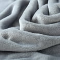 thumbnail image 3 of Xiao Hua Manta de lana para cama grande gris de 300 g/m², manta de cama de lujo, antiestática, suave y de felpa, fibra ultrafina (228 x 198 cm) - verde fruta, 3 of 5