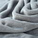 thumbnail image 3 of Xiao Hua Manta de lana grande gris de 300 g/m², manta de cama de lujo, antiestática, suave y de felpa, fibra ultrafina (228 x 198 cm) - azul cielo, 3 of 5
