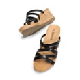 thumbnail image 3 of Sandalia DREAM PAIRS SDPW2419W Negra Talla 9.5 Cuña, 3 of 7